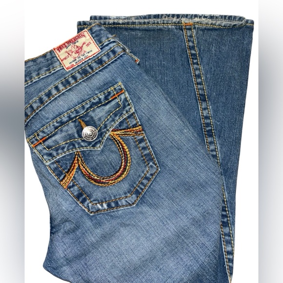 True Religion Y2K flare jeans Size 32” Flare Low Rise In Good Shape - Picture 5 of 14